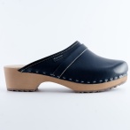 Chodaki damskie na drewnianym obcasie Naturfeet DKC2NA granatowe - zdjecie 3