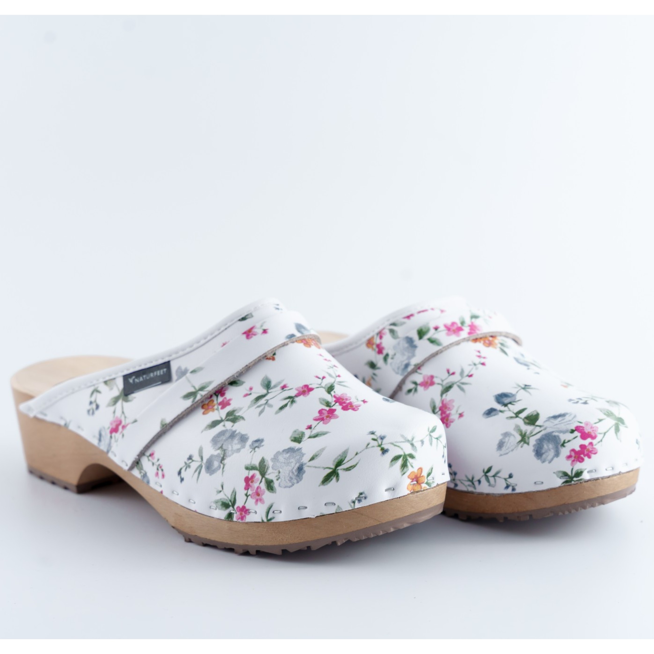 Drewniaki damskie Naturfeet DKC5WH białe - zdjecie 4