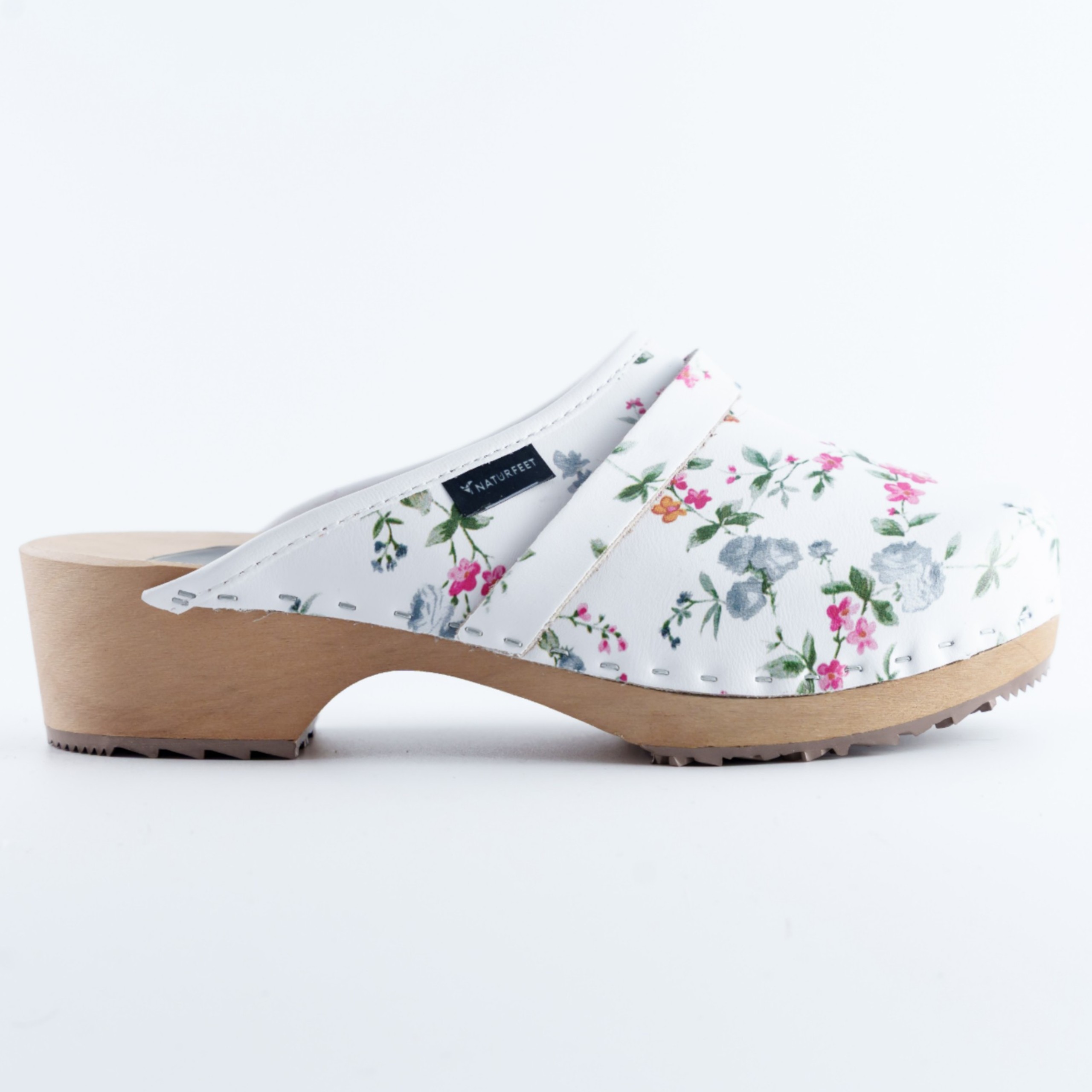Drewniaki damskie Naturfeet DKC5WH białe - zdjecie 5