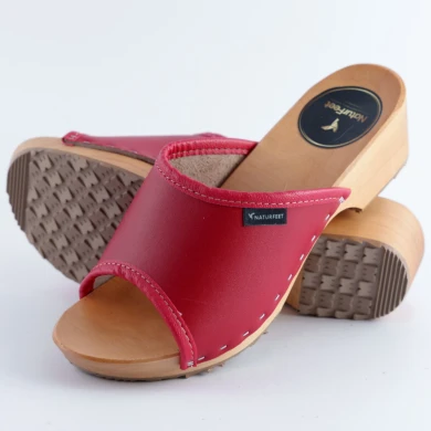 Drewniaki damskie Naturfeet DKO2RE czerwone
