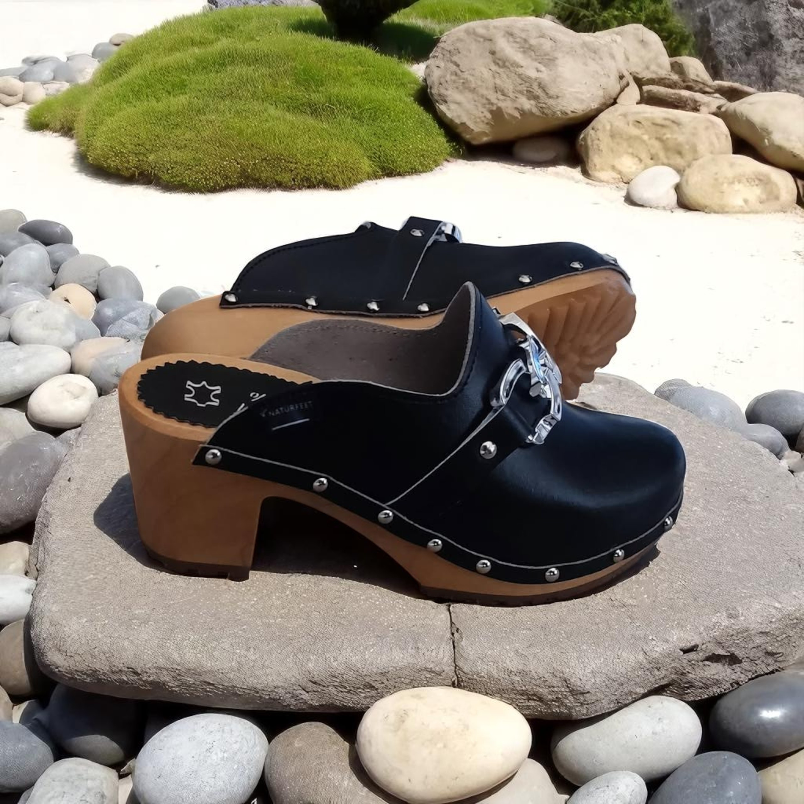 Chodaki damskie Naturfeet DH10BL czarne - zdjecie 7