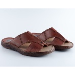 Klapki i sandały męskie Naturfeet KMO1BR brązowe - zdjecie 3