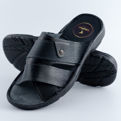 Klapki i sandały męskie Naturfeet KMO2BL czarne