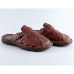 Klapki męskie z regulacją Naturfeet KMC5BR brązowe - zdjecie 3