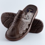 Klapki męskie z regulacją Naturfeet KMC5OL oliwkowe