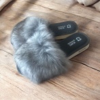 Kapcie damskie z futerkiem Naturfeet PKO6GR szare - zdjecie 4