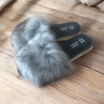 Kapcie damskie z futerkiem Naturfeet PKO6GR szare - zdjecie 4