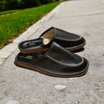 Kapcie męskie z perforacją Naturfeet PMC2BL czarne - zdjecie 4