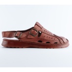 Klapki i sandały męskie Naturfeet KSM5BR brązowe - zdjecie 4