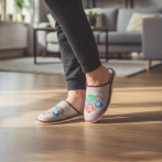 Kapcie damskie z haftem Naturfeet PKC10 - zdjecie 5