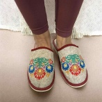 Kapcie damskie z haftem Naturfeet PKC10 - zdjecie 7