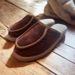 Męskie kapcie Naturfeet PMW8 - skórzane z wełnianym wnętrzem - zdjecie 2