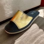 Kapcie damskie Naturfeet PKO2GO złote - zdjecie 3