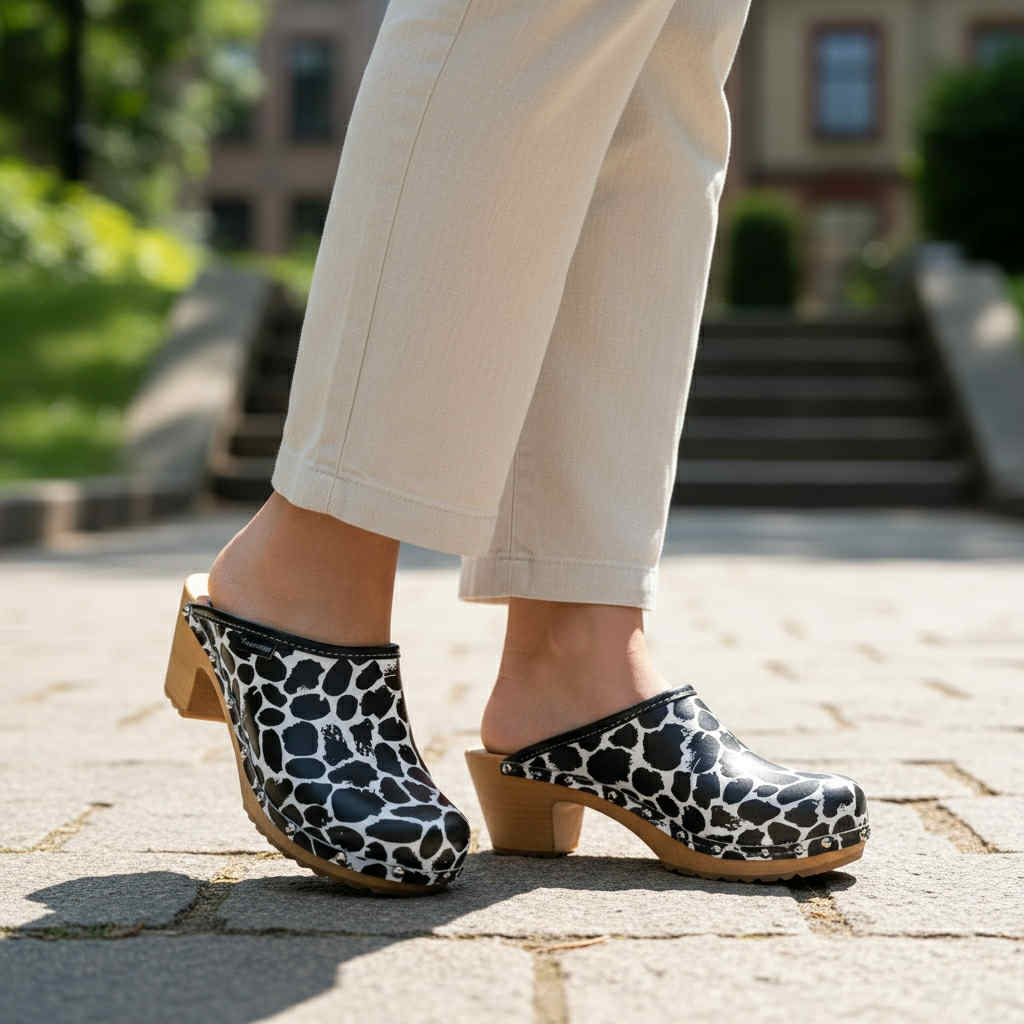 Drewniaki damskie Naturfeet DH6CO wielokolorowe - zdjecie 6