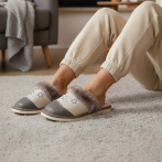 Kapcie damskie z haftem Naturfeet PKW5BE beżowe - zdjecie 5