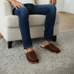 Męskie kapcie Naturfeet PMW8 - skórzane z wełnianym wnętrzem - zdjecie 3