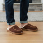 Męskie kapcie Naturfeet PMW8 - skórzane z wełnianym wnętrzem - zdjecie 4