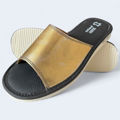 Kapcie damskie Naturfeet PKO2GO złote