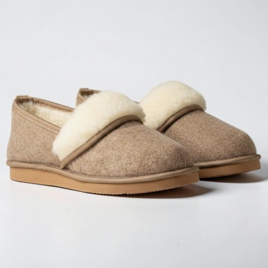 Kapcie z filcu Naturfeet PBK2BR brązowe