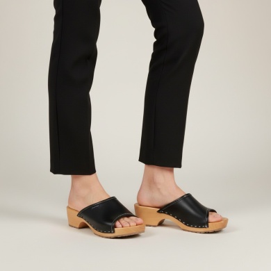 Drewniaki damskie Naturfeet DKO2BL czarne - zdjecie 2