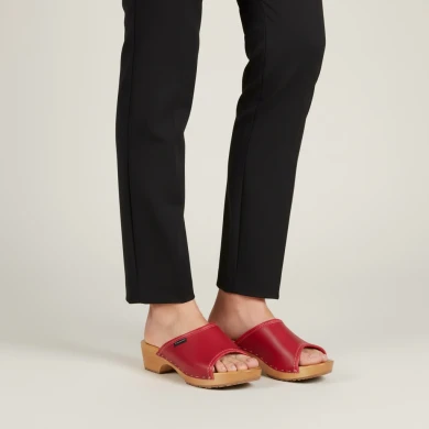 Drewniaki damskie Naturfeet DKO2RE czerwone - zdjecie 2