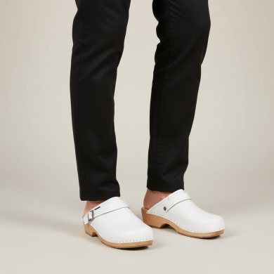 Drewniaki męskie Naturfeet DM1WH białe - zdjecie 2