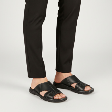 Klapki i sandały męskie Naturfeet KMO1BL czarne - zdjecie 2