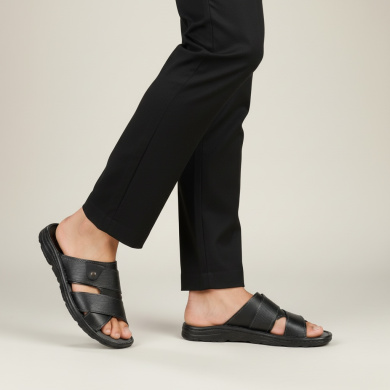 Klapki i sandały męskie Naturfeet KMO2BL czarne - zdjecie 2