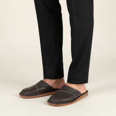 Kapcie męskie Naturfeet PMW1BL brązowe - zdjecie 2