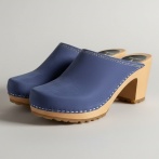 Damskie chodaki Naturfeet DH8BU z naturalnej skóry zamszowej - niebieskie - zdjecie 3